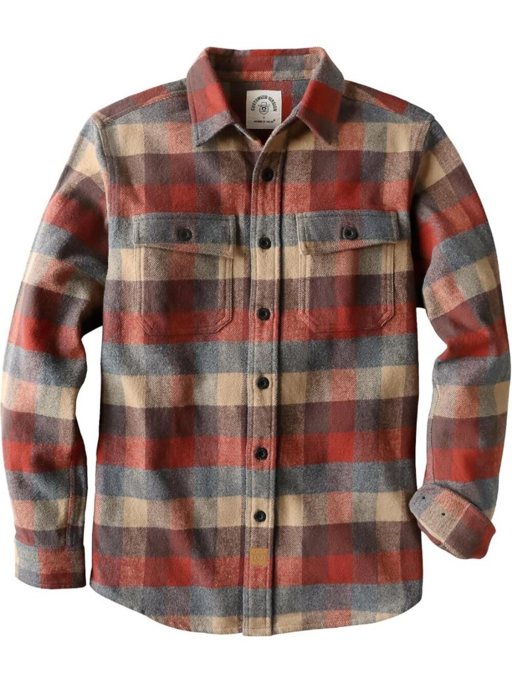 Ultra Heavyweight Flannel Shirt for Men | Long Sleeve Button Down, Cozy